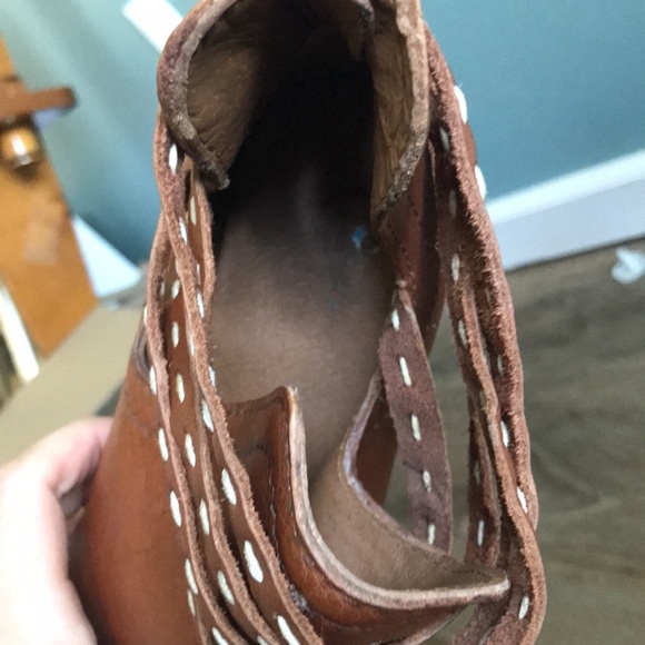 Frye Naomi Pickstitch Shooties Boots Whiskey  7.5M  ankle,boho, western, rustic - Picture 9 of 10